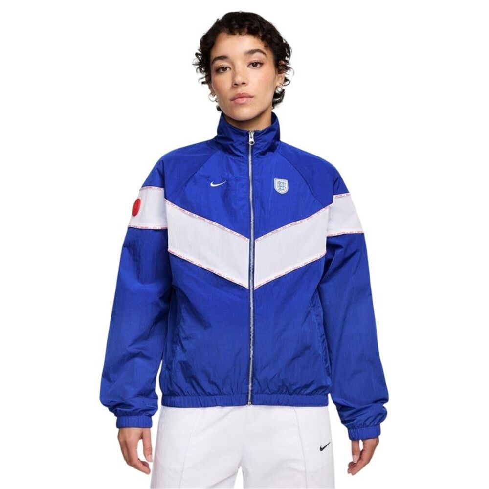 Nike Womens/Ladies England Woven Jacket / Blue/White